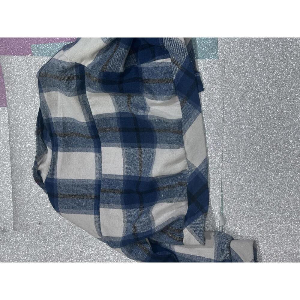 Blue and White Plaid Cropped Jacket - Picture 11 of 13